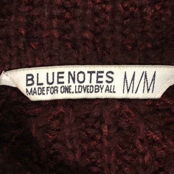 Bluenotes cropped burgundy sweater - Picture 4 of 7